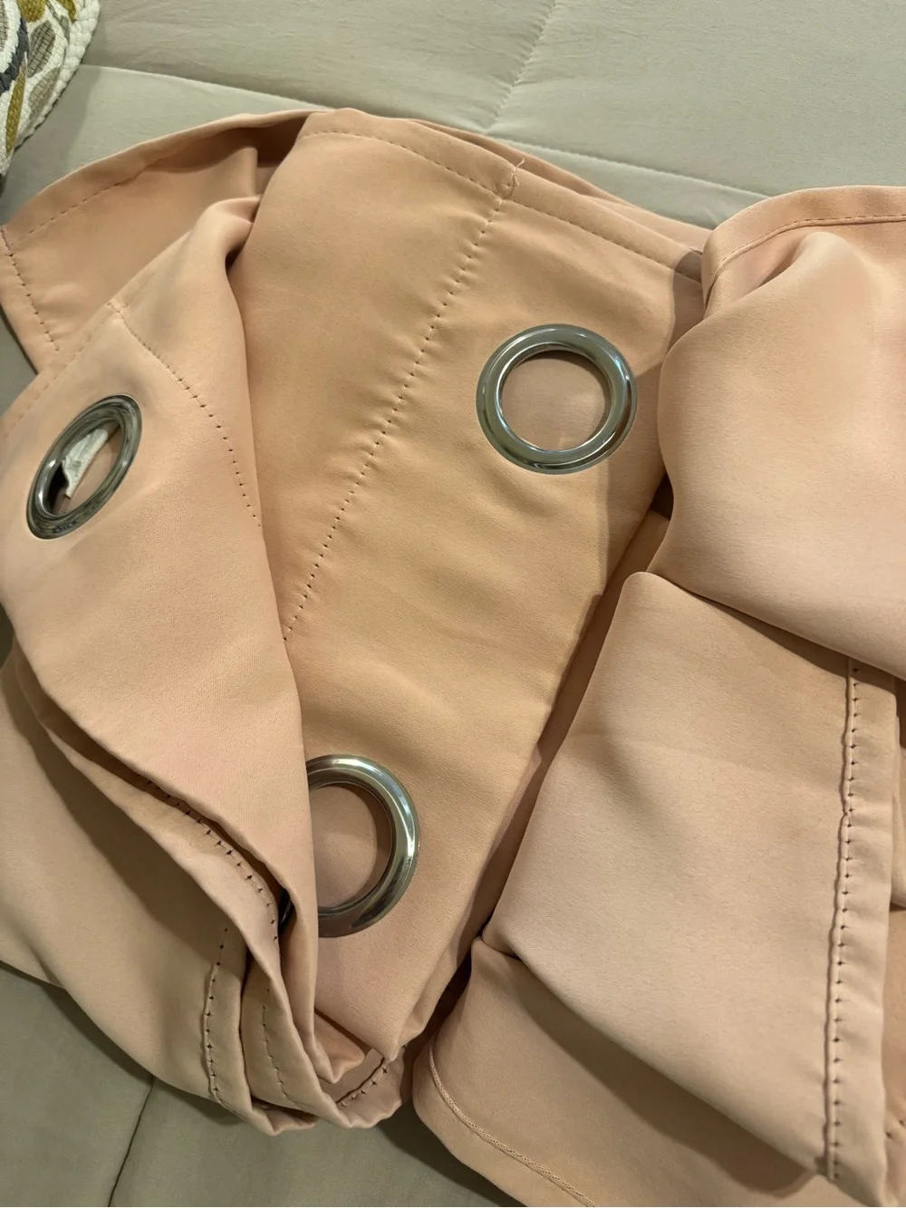 Solid Pink Grommet Blackout Curtains - Pair